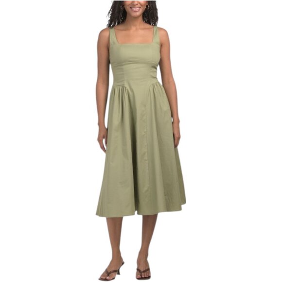 Wayf Dresses & Skirts - WAYF Sleeveless Drop Waist Midi Dress
